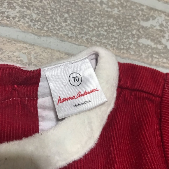 Hanna Andersson red winter dress snowflake size 70 - Picture 3 of 5